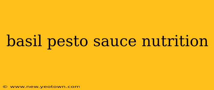 basil pesto sauce nutrition