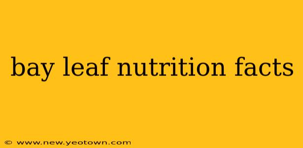 bay leaf nutrition facts