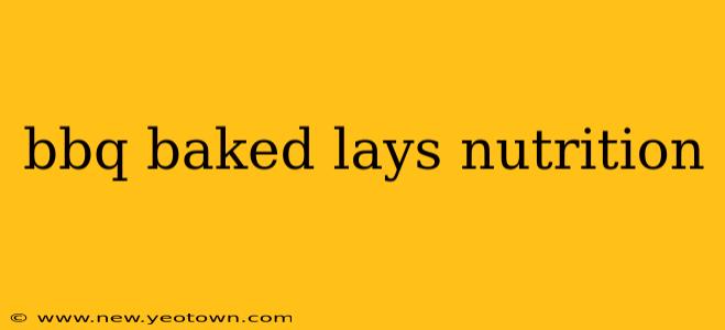 bbq baked lays nutrition