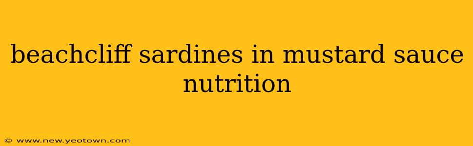 beachcliff sardines in mustard sauce nutrition