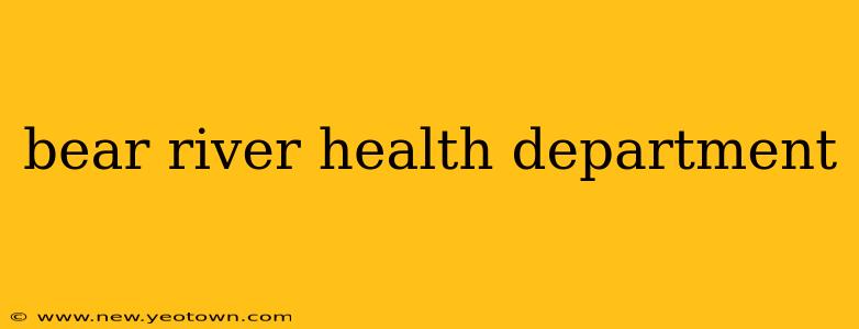bear river health department