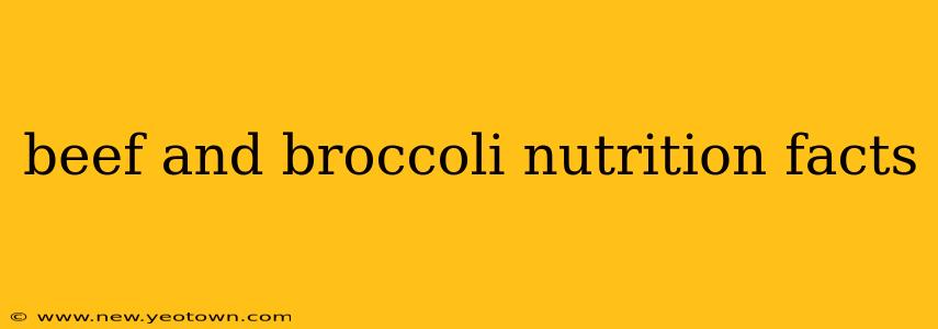 beef and broccoli nutrition facts