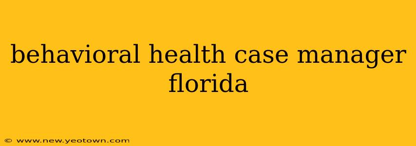 behavioral health case manager florida