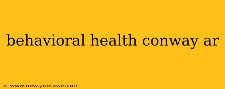 behavioral health conway ar