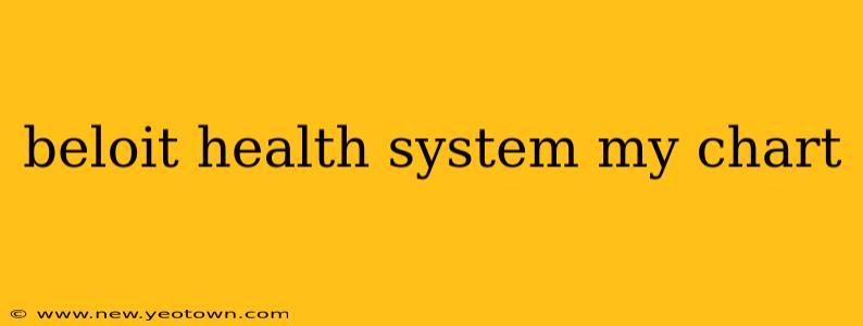 beloit health system my chart