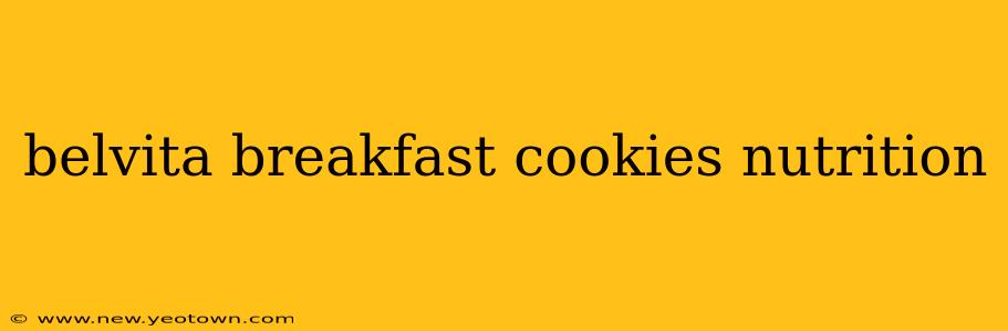 belvita breakfast cookies nutrition