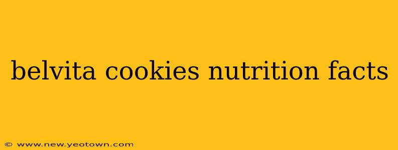 belvita cookies nutrition facts