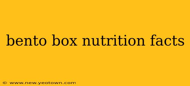 bento box nutrition facts