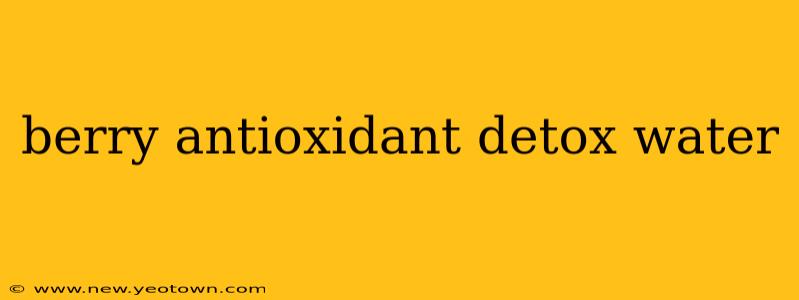 berry antioxidant detox water