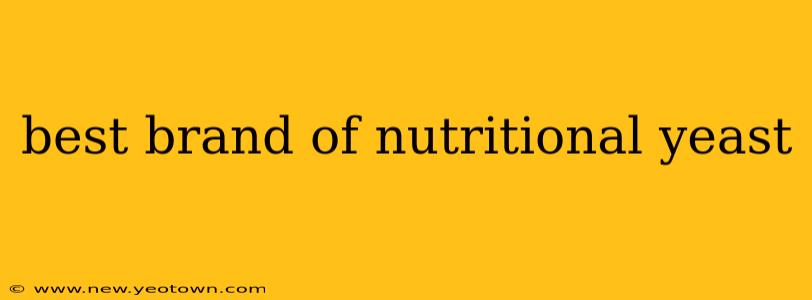 best brand of nutritional yeast
