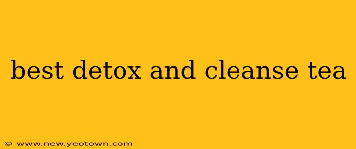 best detox and cleanse tea