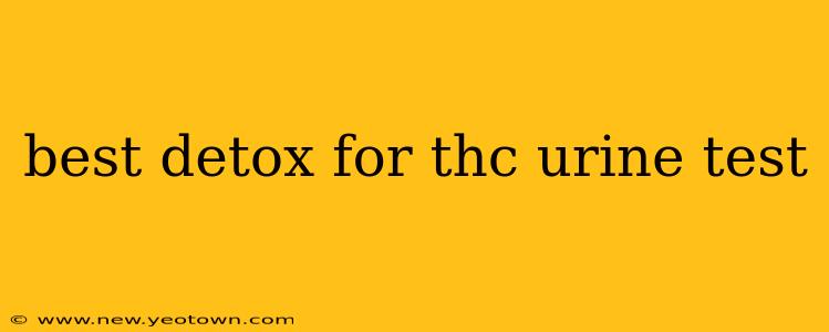 best detox for thc urine test