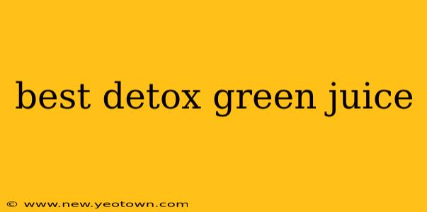 best detox green juice