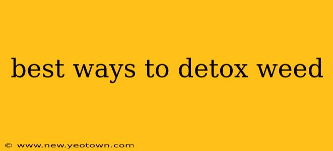 best ways to detox weed