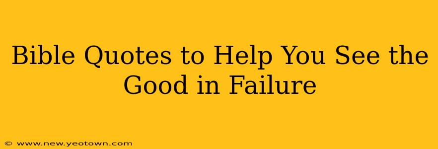 Bible Quotes to Help You See the Good in Failure