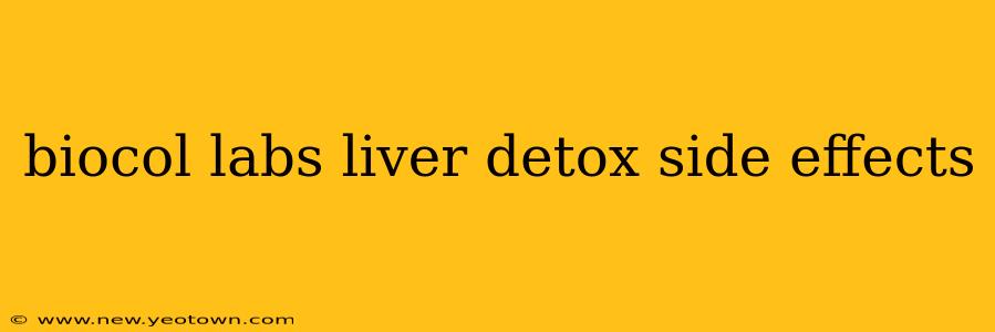 biocol labs liver detox side effects