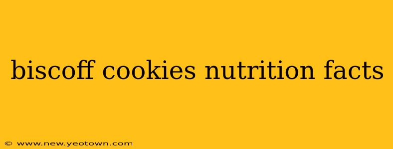 biscoff cookies nutrition facts