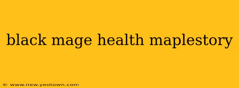 black mage health maplestory