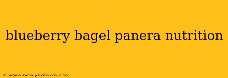 blueberry bagel panera nutrition