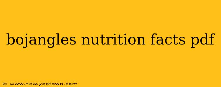 bojangles nutrition facts pdf