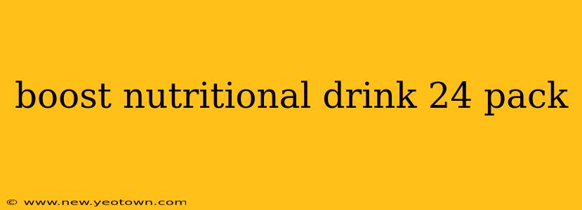 boost nutritional drink 24 pack