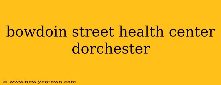 bowdoin street health center dorchester