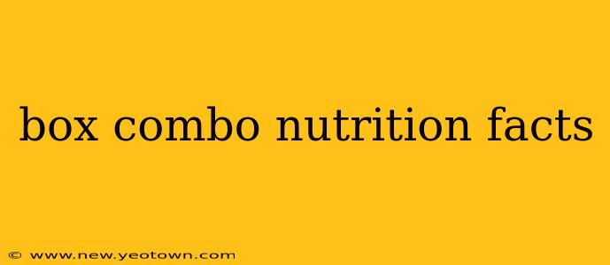 box combo nutrition facts