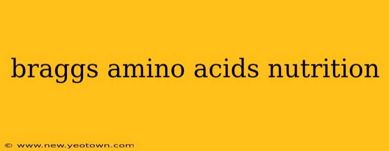 braggs amino acids nutrition