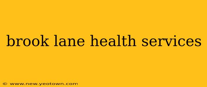 brook lane health services