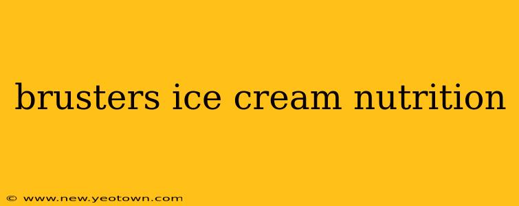 brusters ice cream nutrition