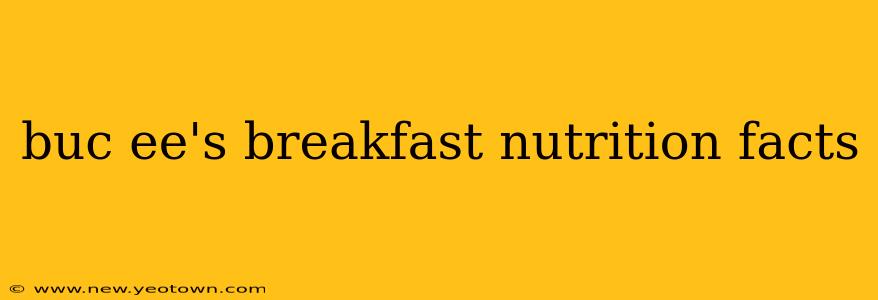buc ee's breakfast nutrition facts