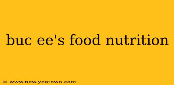 buc ee's food nutrition