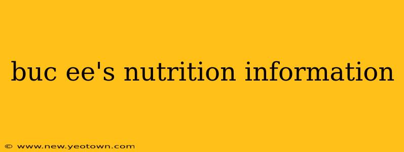 buc ee's nutrition information