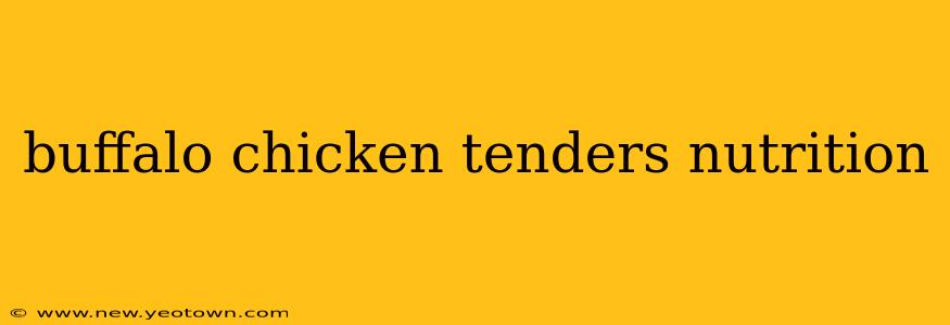 buffalo chicken tenders nutrition