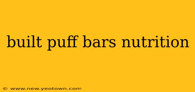 built puff bars nutrition