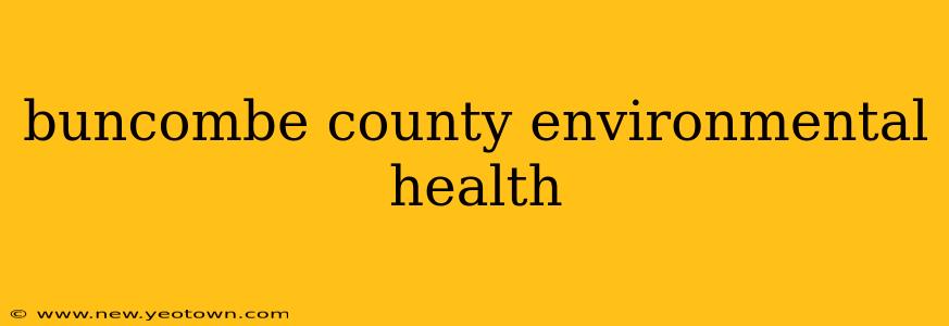 buncombe county environmental health