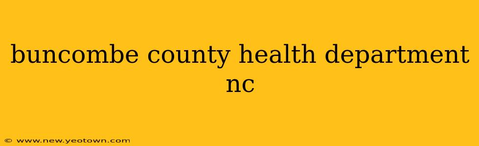 buncombe county health department nc