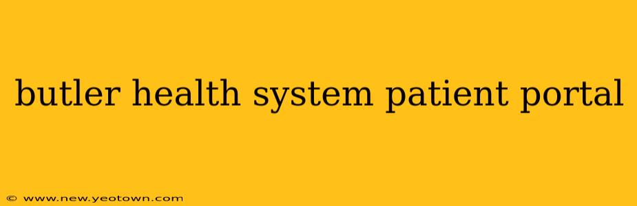 butler health system patient portal