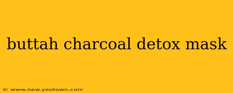 buttah charcoal detox mask