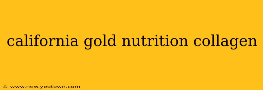 california gold nutrition collagen