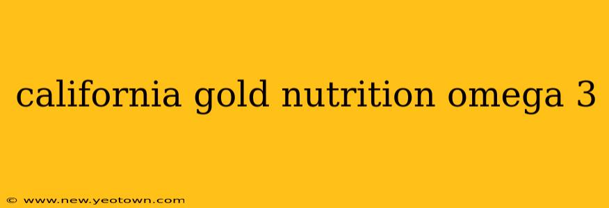 california gold nutrition omega 3