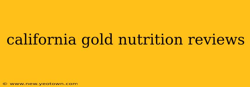 california gold nutrition reviews