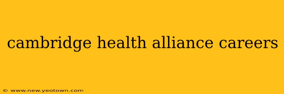cambridge health alliance careers