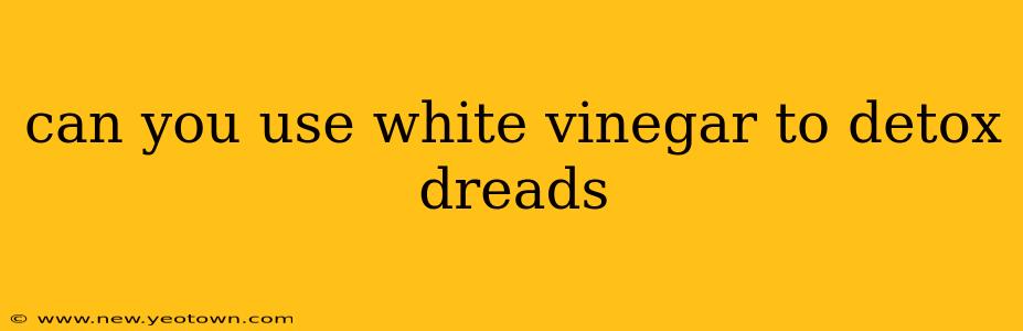 can you use white vinegar to detox dreads