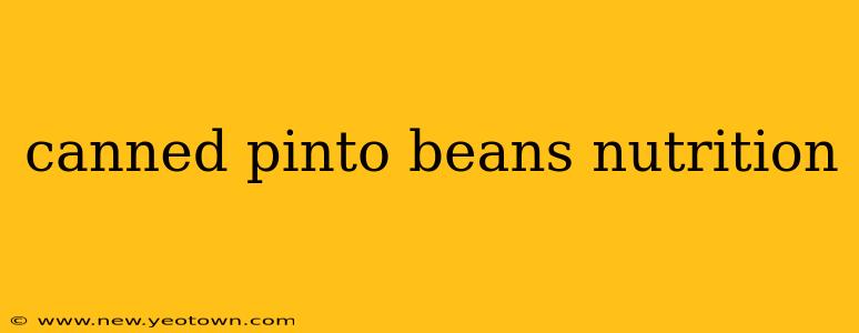 canned pinto beans nutrition
