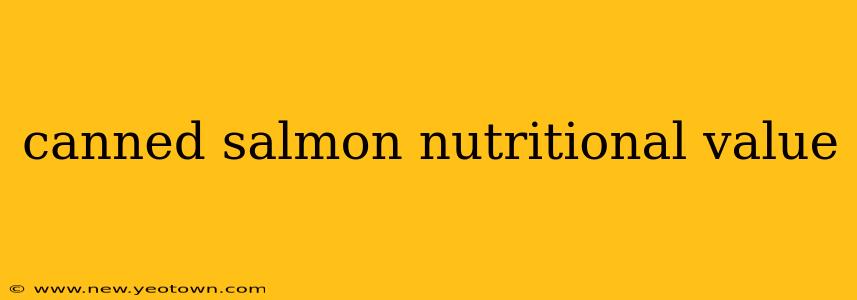 canned salmon nutritional value