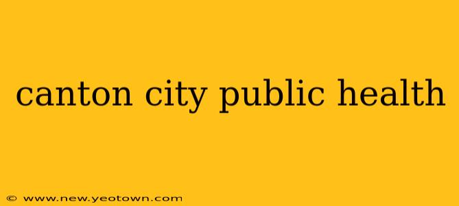 canton city public health