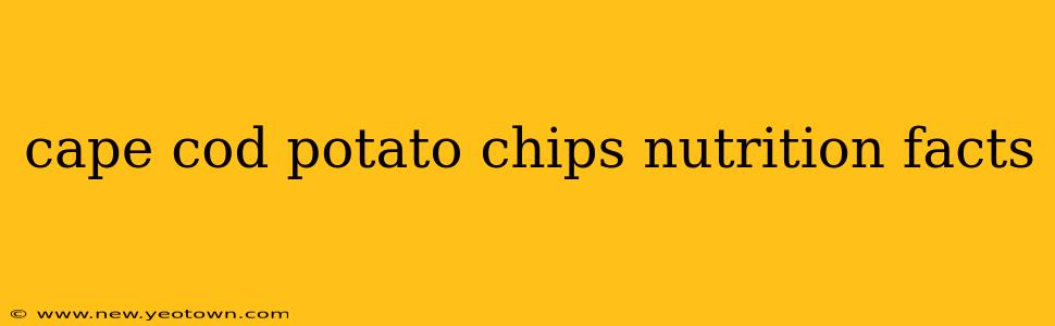cape cod potato chips nutrition facts