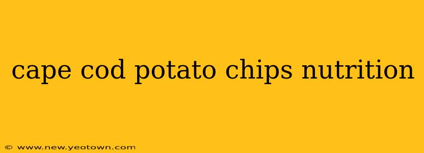 cape cod potato chips nutrition