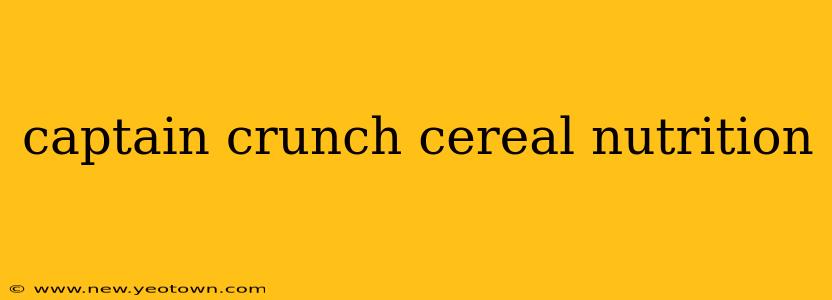 captain crunch cereal nutrition